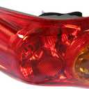 Silscvtt Driver Side Outer Rear Brake Tail Light Assembly Replacement for Toyota Corolla 2009 2010 Red Lens Left Tail Lamp 8156002460 TO2800175