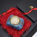 Western Leather Belts for Women Boho Waist Belt Cowgirl Disc Belts for Dress (Blue)