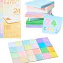 2 x 24 Colors Super Sticky Notes 3x3 Inches, 816 Sheets Repositionable Pads for Office, School, Home, Shopping List