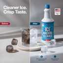 Ice Machine Cleaner and Descaler 32 oz | Ice Maker Cleaner for All Brands; Opal, Scotsman, Manitowoc, Affresh, etc. Countertop Icemaker Cleaners Solution | Icemaker Cleaners and Descaler 100% Active!