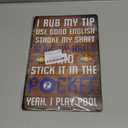 Funny Billiards Tin Sign Pool Table Accessories Pool Room Decor Playing Pool Metal Sign Billiards Gifts For Men Billiard Hall Decoration Signs 8 X 12 Inch (Black)