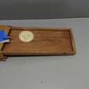 NIRMAN Acacia Wood Rectangular Wooden Platters for Home Decor, Food, Vegetables, Fruit, Charcuterie, Appetizer Serving Tray (13" x 5.5" x 0.75") (Set of 3)