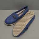 Bernal Loafers for Women Casual Moccasins Women's Comfortable & Lightweight Breathable Slip on Flat Shoes (7, Blue)