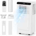 10,000 BTU Portable Air Conditioners, 4-in-1 Air Conditioner Portable Up to 450 Sq.Ft., Portable AC Unit with Cool, Fan, Dehumidifier, Sleep Mode, Quiet Operation for Bedroom
