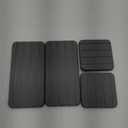 4PCS Water Absorbing Stone Tray for Sink,Stone Drying Tray,Diatomite Stone Sink Tray,for Placing Kitchen and Bathroom Supplies,6.3  3.15inch and 3.15  3.15inch-Dark Gray