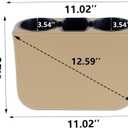 IOKONE Coin Side Pocket Console Side Pocket Leather Cover Car Cup Holder Auto Front Seat Organizer Cell Mobile Phone Holder (Beige)