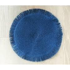 HDO 4 PK Fringle Placemat Blue