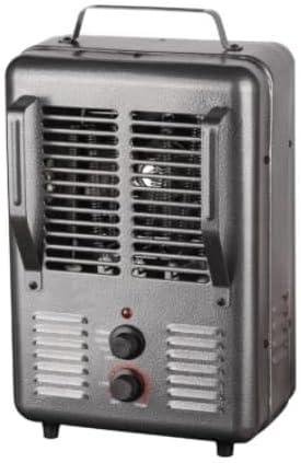 1500W Milkhouse Utility Heater - with Thermostat, Black