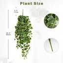 Hollyone Artificial Hanging Plants 36" Fake Ivy Vine Faux Ivy Leaves Hanging Plant Greenery for Wall House Room Patio Indoor Outdoor Home Shelf Office Wedding Decor