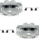 Autoround 18B4934 18B4935 Rear Disc Brake Caliper Assembly w/Bracket Fit for 2003-2020 Chevrolet Express 2500 / Express 3500, 2003-2020 GMC Savana 2500 / Savana 3500, Both Driver Passenger Side