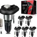 Torchbeam Set of 6 UF303 Ignition Coils Packs and Double Iridium Spark Plugs Fit for Isuzu i-370 i-350 Chevy Colorado GMC Canyon Hummer H3 3.5L 3.7L Replacement for C1395 IC414 5C1392 12568062 E255
