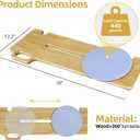 FSA/HSA Eligible Transfer Board Patient Slide Assist Device for Transferring Patient Elderly, and Disabled from Wheelchair to Bed, Toilet, Bathtub, Sliding Boards Platform with PU Pad (30"x 12"x 0.7")
