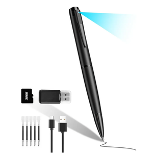 Mini Camera Pen HD 1080P Portable Security Cam with 32GB SD Card Loop Recording or Photo Nanny for Indoor and Outdoor