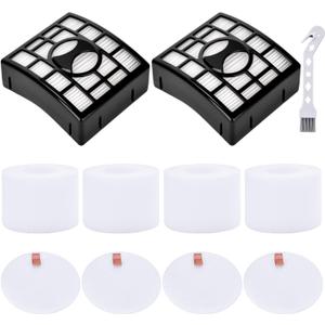 Leadaybetter 2 + 4 Pack Replacement Filters for Shark Rotator DuoClean Powered Lift Away Speed NV680 NV681 NV682 NV683 NV800 NV801 NV803 UV810, Compare to Part # XFF680 &XHF680