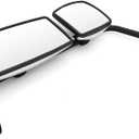 Chrome Door Mirror Assembly for International Truck 4300 4400 7400 7600 8500 8600, Passenger Right Side