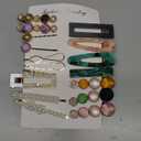 Mehayi 20 PCS Macaron Pearl Acrylic Resin Fashion Hair Clips Set, Cute Hair Barrettes Bobby Pins, Boho Fancy Hairpin Accessories Headwear Styling Tools, Gifts for Women Girls Decorative Wedding