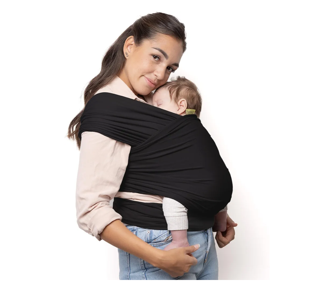Zaful Baby Wrap Carrier - Original Baby Carrier Wrap Sling for Newborns - Baby Wearing Essentials - Newborn Wrap Swaddle Holder, Newborn to Toddler Infant Sling (Organic Dark Grey)