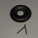 Replacement Escutcheon Plate for Delta 1300/1400 Series, for One-Handle Tub and Shower Faucets, Single Metal Round Shower Escutcheon Kit, Matte Black