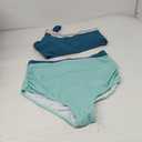 MOMOOD Maternity Swimsuit Two Pieces Bikini Set High Waisted Pregnancy Bathing Suit L