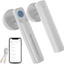 Fingerprint Door Lock with Smart APP, Fingerprint Door Knob, Biometric Door Knob Keyless Entry Door Lock with Tuya for Home/Bedroom/Office/Apartment/Airbnb (Silver)