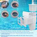BigHead SPX1082CA Pool Skimmer Basket & SPX1082K Pool Skimmer Weir Door Flapper Weir Gate Assembly Compatible with Hayward In-Ground SP1082 SP1083 SP1084 SP1085 SP1086 SP1075White
