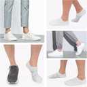 wernies No Show Socks Men 10 Pairs Ankle Low Cut Cotton Men Socks with Non Slip Grips 6-10/11-13 (M)