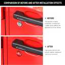 Keyhole Covers for Jeep Wrangler JL Gladiator JT 2018-2025 2026 Door Security Accessories Magnetic Keyhole Door Lock Cover Waterproof Protection Item Black and Red