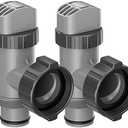 Plunger Valve Compatible with Intex Pool Parts and Accessories, On/Off Plunger Valve Replacement for Above Ground Swimming Pool and Pool Filter Pump (2 Pack)