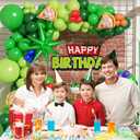 Green Balloon Arch Garland Kit with Green Red Orange Blue Foil Balloons for Baby Shower Birthday Party Decorations