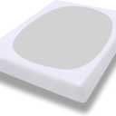 PureFit Stretchy Box Spring Cover Queen - Elastic Fitted Box Spring Wrap Around 4 Sides, Wrinkle & Fading Resistant Fits Queen Size Beds, White