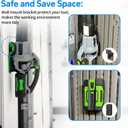 Blower Wall Mount Hanger for EGO Leaf Blower - Leaf Blower Wall Mount Bracket with Battery Holders Compatible with EGO 530 615 650 CFM Blower, Leaf Blower Attachments & Accessories for EGO Blower