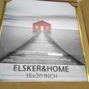 ELSKER&HOME 16x20 Poster Frame 3 Pack, Gold Picture Frame for Horizontal or Vertical Wall Mounting, Sturdy and Scratch-proof