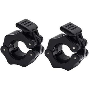 1 Inch Barbell Collars Clamps 2 Pack, Quick Release Locking Barbell Clips for 1(25mm) Standard Weight Bars, Non-Slip Exercise Collars for Weightlifting, Fitness Training, Gym Workout