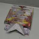 Aneco Silver Glitter Mini Christmas Tree Topper Shatter-Proof 10 Inch Large Christmas Tree Decoration Treetop for Holiday Ornament or Home Decor