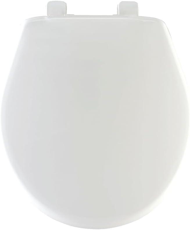 Mayfair Slow Close Round White Plastic Toilet Seat