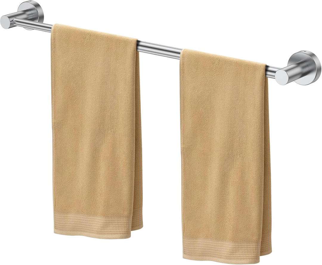 Towel Bar Retractable Stainless Steel Towel Holder Adjustable 13 8 to 24 8 Inch Wall Mounted Rack Space Saving Hanger Rustproof Organizer Rod for Bathroom