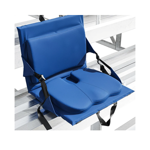 Everlasting Comfort Stadium Seats with Back Support - Adjustable Memory Foam Bleacher Chairs with Back and Cushion, Portable, Easy Folding Stadium Seat Cushion with Storage Pocket
