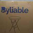 28in Cocktail Table White High Top Folding, Round Portable Bar Height Folding Table with Removable Legs, Indoor Outdoor Banquet for Parties, Commercial, Speech, School (2843 in)