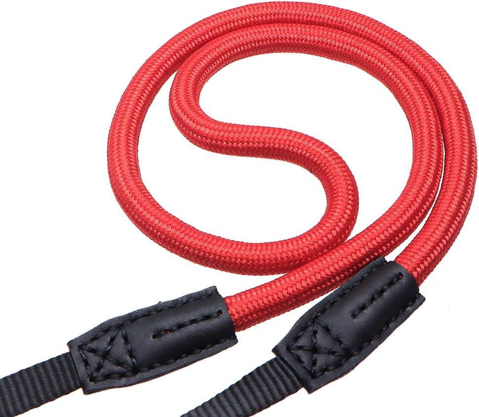 Quick Release Camera Neck Strap Shoulder Strap Belt for Mirrorless Digital Cameras Climbing Rope with Quick Release QD Loops Connector with O-Ring Adjustable Length 30-53inch Red