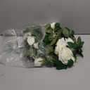 TELDRASSIL 4Pcs(26 FT) Artificial Rose Vine Fake Flower Garland Fake Silk Rose Hanging Vine for Wedding Party Background Arch Garden Background Decoration (White)