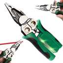 8 in 1 Wire Stripper with Voltage Tester, 2025 New Multi-function Electric Wire Stripping Tool for Cutting and Pulling Pliers, with Electricity Measurement Function, Electrician Repair Tool