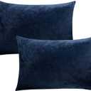 Pillowcases 20x26inch Velvet Navy 2 Pack