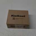 Kwikset Halifax Interior Privacy Door Handle with Lock, Door Lever For Bathroom and Bedroom, Matte Black Reversible Keyless Push Button Lock Door Lever, with Microban Protection, Square Rose