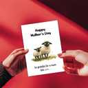 3 x Funny Sheep Mothers Day Card, So Greatful, Humor Sheep Happy Mother's Day Greeting Card with Envelopes, Thank You, Birthday Card for Mom from Daughter, Son (Black)