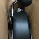 Amazon Basics Drafting Spa Bar Stool with Wheels, Height Adjustable Swivel Seat, Easy to Move, Black, 22.05" x 22.83" x 19.88"