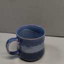 Bosmarlin Large Ceramic Coffee Mug, Big Tea Cup for Office and Home, 21 Oz, Dishwasher and Microwave Safe, 1 PCS (Blue)