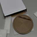 Spoon Holder for Kitchen Counter, Ceramic Spoon Rest for Stove Cute Ladle Holder for Stove Top, Coffee Spoon Rest for Spoons, Ladles, Tong, Brown