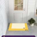 DEXI Front Door Mat Outside Entrance, 2x3 ft Rubber Entry Doormat Heavy Duty, Non Slip Welcome Mats for Inside House Floor Entryway Exterior Patio, Welcome Grey