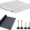 Adjustable Threshold Ramp for Doorways, 30" L×36" W, 3-5.5" Height