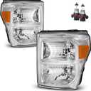 Headlights W/Bulbs for 2011-2016 Ford F250 F350 F450 F550